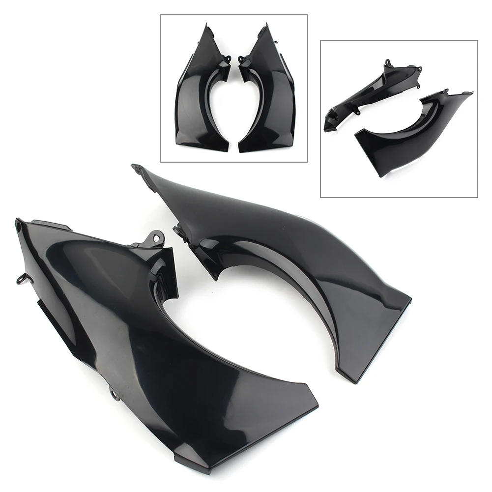 

Motorcycle Air Duct Tube Cover Fairing Cowl for Kawasaki ZX12R ZX-12R 2000 2001 Unpainted Black Plastic Left& Right 2Pcs