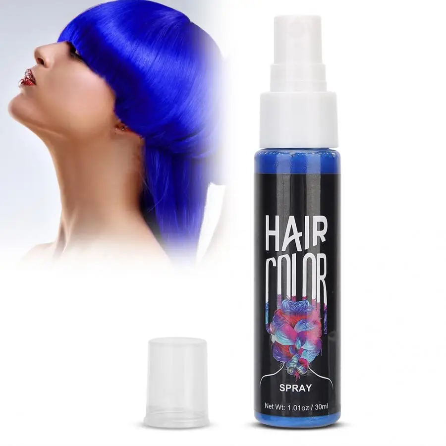 Sevich 30ml DIY Hair Color Spray Temporary Hair Dye Spray Hair Spray Liquid Hair  Color Disposable Long Lasting Hair Quick Spray|Hair Color| - AliExpress