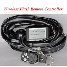 

2 Meters Wiring Kit Flashing Wireless Remote LED Controller Car LED Work Light Bar Lamp For Car Pickup 4WD 4x4 SUV ATV Truck