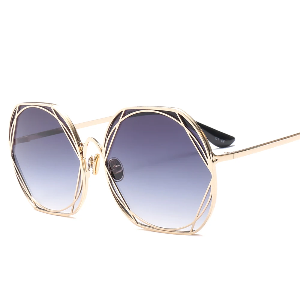 Новинка, ретро круглые солнцезащитные очки для женщин и мужчин, фирменный дизайн, металлическая оправа, зеркальные очки, женские солнцезащитные очки, мужские UV400 Oculos De Sol - Lenses Color: GOLD GRAY