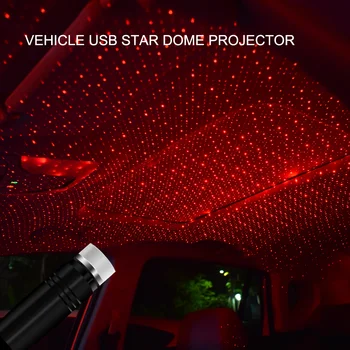 

Usb Car Starlight Projection Lamp Metal Durable Car Atmosphere Light Ambient Star Light