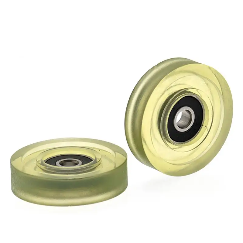 10 stücke/50 stücke 6*40*10mm Stille führungs rad von förderband polyurethan PU 626 626RS rollenlager reibung riemenscheibe 6x40x10 – Detail 3