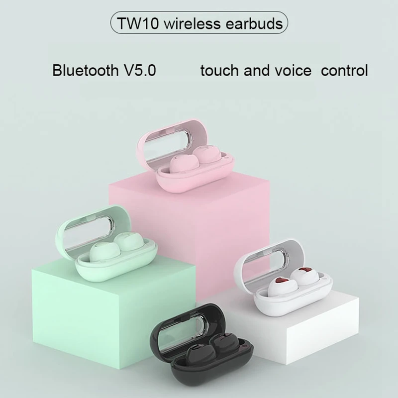 

Bluetooth 5.0 Earphones Mini Earphone Wireless IPX5 Waterproof Sports Earbuds 3D Stereo Wireless Headphone TW10 Tws Earphone