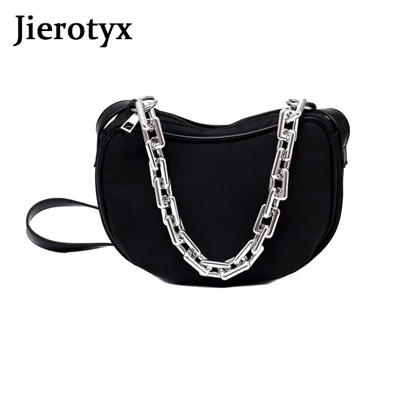

JIEROTYX Chic Popular Casual Women Crossbody Bags Ladies Fashion High Capacity Women Bags Exquisite Chain Strap Shoulder Bag