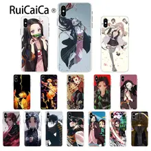 Ruicaica demon slayer аниме ТПУ мягкий силиконовый прозрачный чехол для телефона Apple iPhone 8 7 6 6S Plus X XS MAX 5 5S SE XR чехол