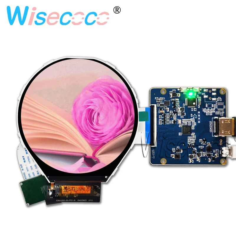 Controlador para Monitor de Relógio Polegada Round Display Lcd Hdmi Mipi Placa Tm034xvzp01 3.4 800*800 Ips