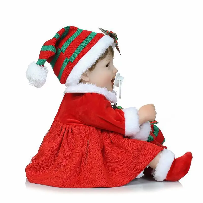 Силиконовая кукла-младенец на все тело, подарок, водонепроницаемая игрушка для ванны, Реалистичная мягкая сенсорная кукла для детей, рождественский подарок