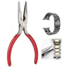 Длинные игольчатые круглогубцы ремешок для удаления часов ремешок для удаления DIY инструмент для изготовления ювелирных изделий маленькие надфили-nosed плоскогубцы ремонт часов инструменты