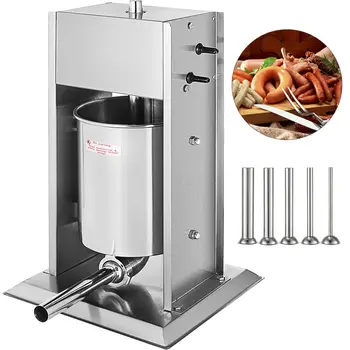 

15l Vertical Commercial Sausage Stuffer Two Speed 304 Stainless Steel Meat Press