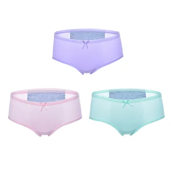 

3pcs/Set Menstrual Period Panties Women Leak Proof Underwear Ladies Lengthen Cotton High Waist Female Briefs