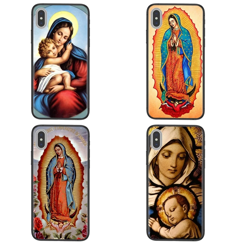 Дорогие черные чехлы с изображением мамы Девы Марии премиальные тренды для iPhone 11