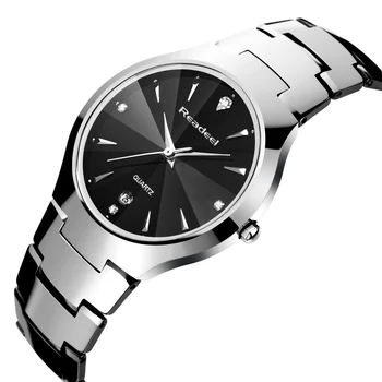 

Readeel Luxury Brand Full Tungsten Steel Analog Display Date Men's Quartz Watch Business Watch Men Watch relogio masculino