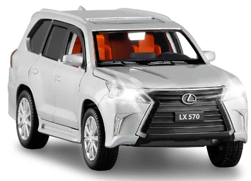 1:32 модель автомобиля из сплава lexus LX570 литая металлическая Игрушечная машина со