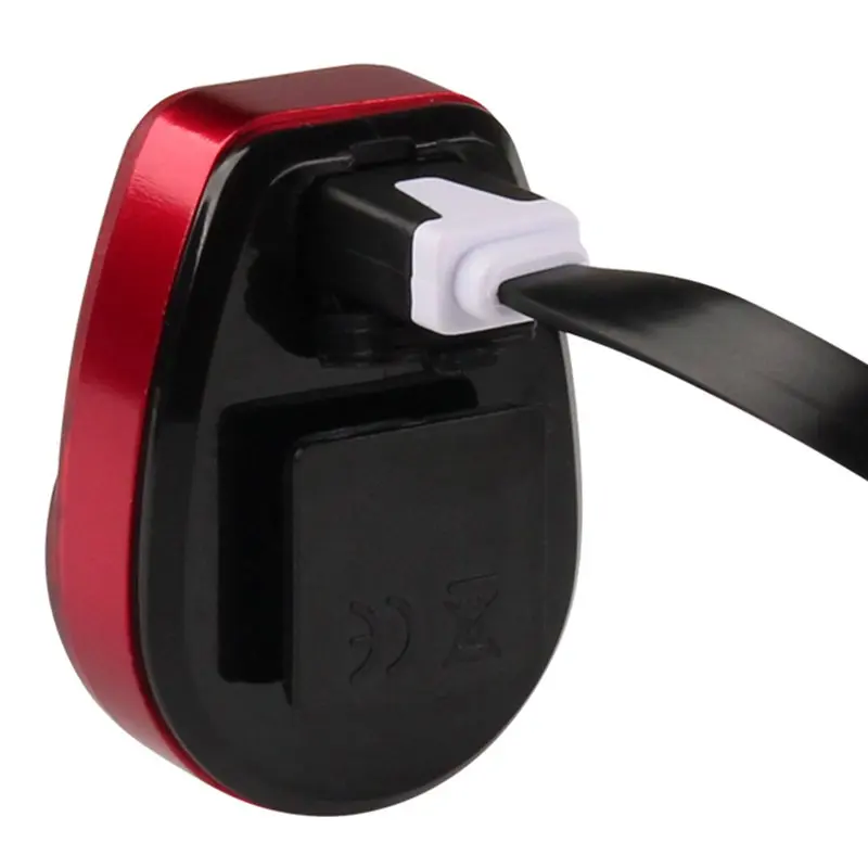 Велосипедный задний светильник USB Перезаряжаемый 6 режимов водонепроницаемый Предупреждение светильник Ночной светильник для езды на велосипеде