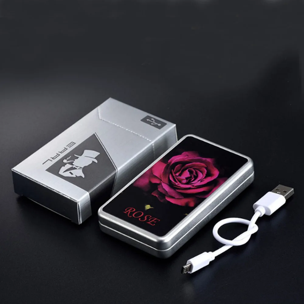 USB Зажигалка чехол для 20 сигарет упаковка для 100 мм Длина 5 мм Диаметр сигарет