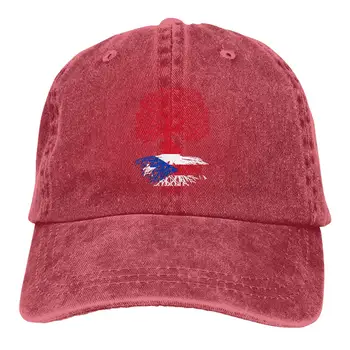

Men's/Women's Adjustable Vintage Jeans Baseball Cap Puerto Rico Roots Snapback Cap