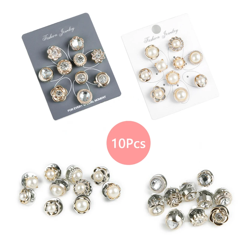 Женская Брошь-булавка с искусственным жемчугом 10 шт./лот | Украшения и аксессуары