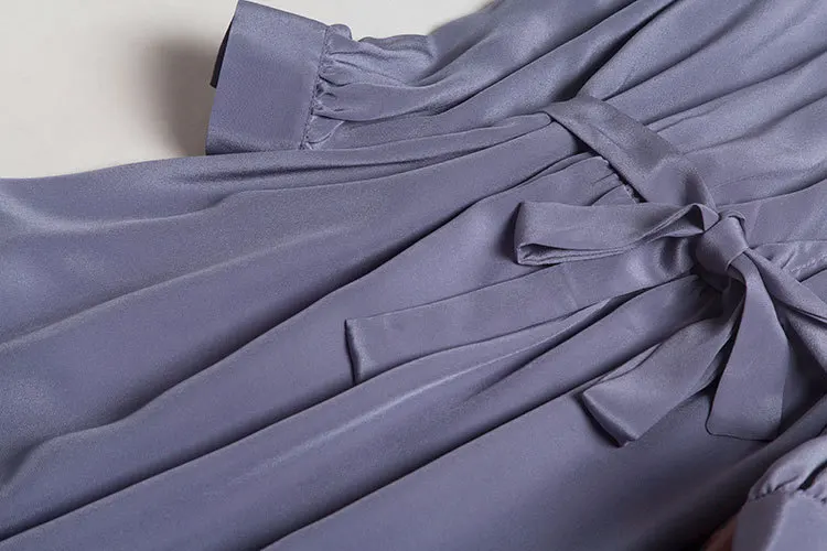 Silk Silk Dress Female Fall 2020) New Long-Sleeved