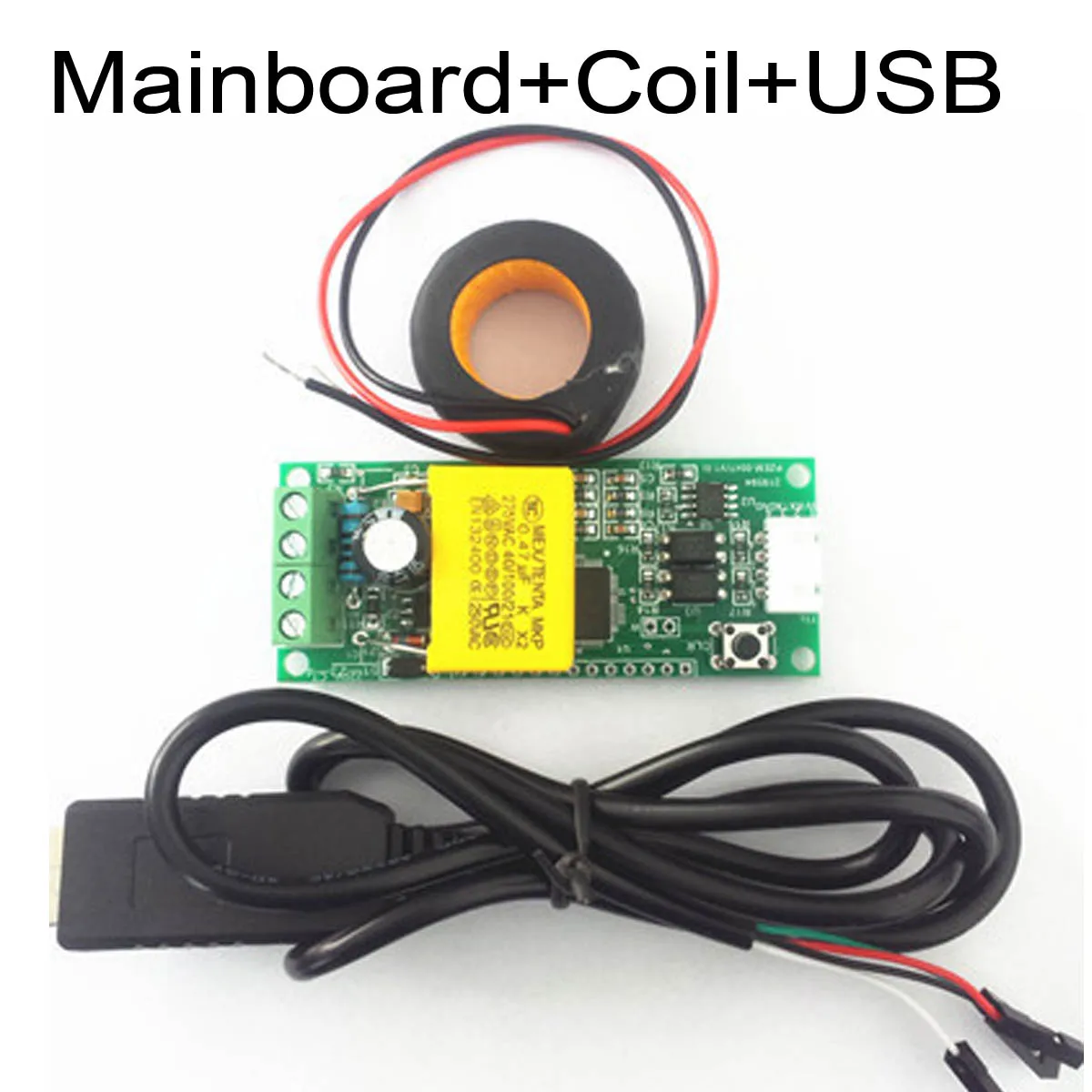 2 PZEM-004T AC цифровой многофункциональный метр ватт мощность вольт ампер ttl ток тестовый модуль PZEM-004T с катушкой 0-100A 80-260 В переменного тока - Цвет: 2