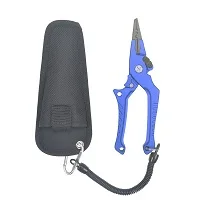 blue color Xeata рыболовные плоскогубцы функциональный алюминиевый сплав портативный проволочный резак приманки зажим рыболовные аксессуары резак крючок рыболовные снасти инструменты - Цвет: blue color