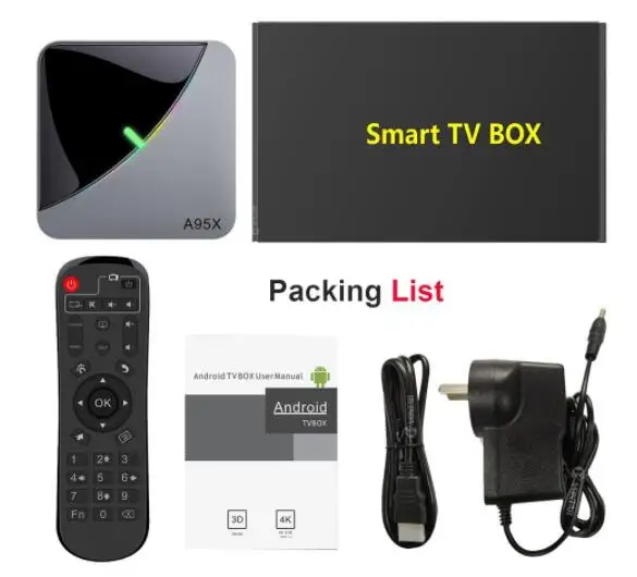 A95X F3 Air RGB Light TV Box Android 9.0 Amlogic S905X3 4GB 64GB Wifi 4K 60fps Netflix Youtube Smart TV Box A95XF3 X3