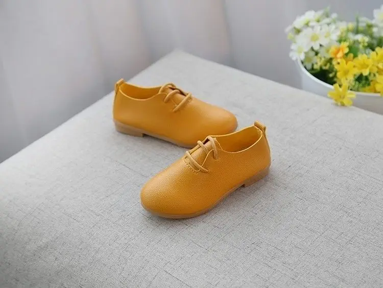COZULMA/Новинка; детская обувь с мягкой подошвой на шнуровке для мальчиков и девочек; модные кроссовки для маленьких детей; Уличная Повседневная обувь; размеры 21-36 - Цвет: Цвет: желтый