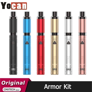

Original Yocan Armor Kit wax vaporizer Vape pen 380mAh Battery with QDC Coil Electronic Cigarette on-the-go vaporization