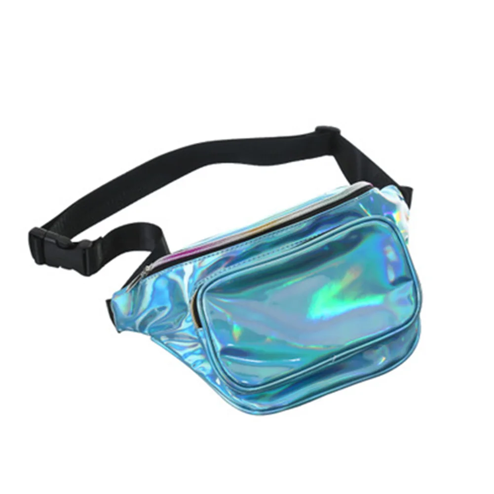 Женская поясная сумка с голограммой блестящая забавная Сумочка через плечо