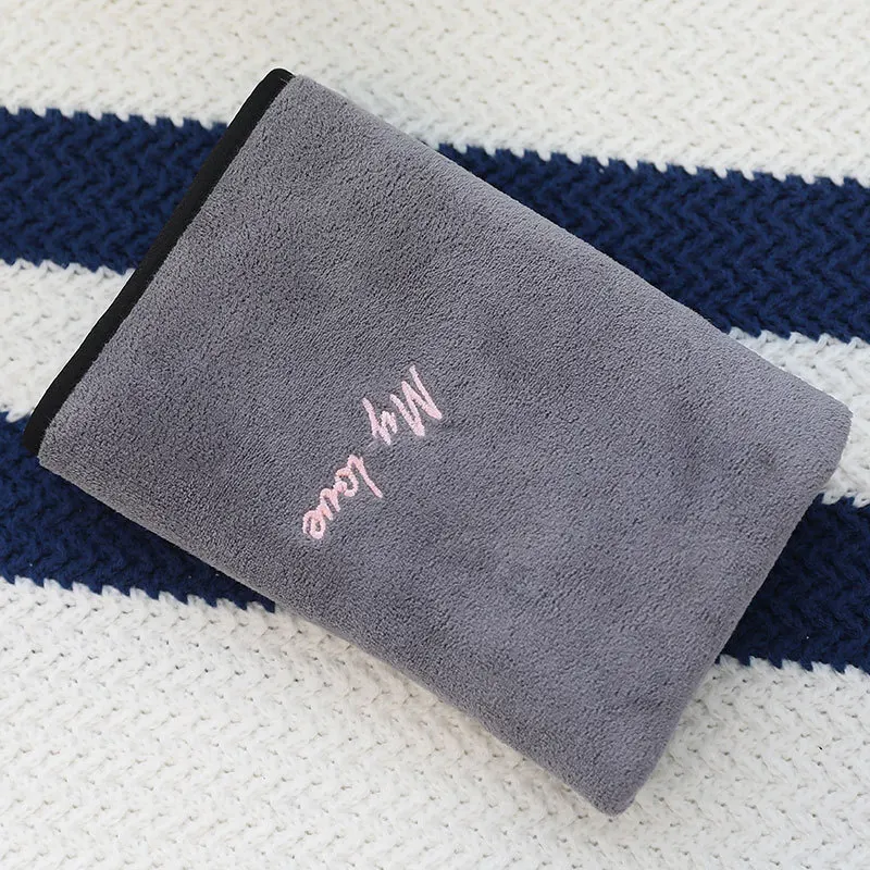 GIANTEX, мягкое полотенце для лица из микрофибры, супер впитывающее полотенце для ванной, s для взрослых, 37x76 см, toallas servitte recznik handdoeken - Цвет: Темно-серый