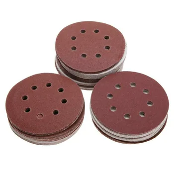 

100pcs Sanding disc Parts 125mm Supplies Mix Grit Round Silicon carbide