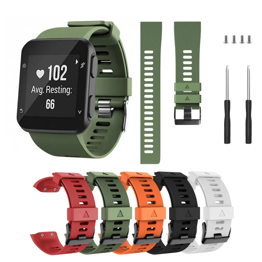 Ремешок для наручных часов Garmin Forerunner 35 мягкий силиконовый браслет сменный