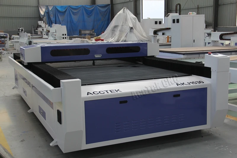 Cnc лазерная гравировальная машина AKJ1530 для неметаллических пластиковых деревянных гравировальных шпинделей водяного охлаждения