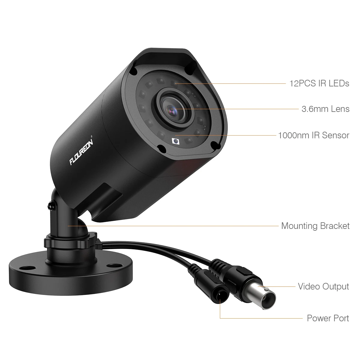 Floureon 8CH CCTV система 4 шт 1080p наружная камера безопасности с защитой от атмосферных воздействий DVR комплект день/ночь домашняя система видеонаблюдения комплект