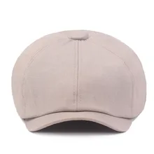 Шапка женская шапка мужская шляпа Кепки gorros mujer invierno Винтаж Для мужчин Для женщин Зимняя однотонная шапка берет Кепки корейский художник береты