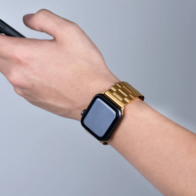 Apple Watch ремешок из нержавеющей стали плюс Чехол 42 мм 38 мм 1/2/3/4/5 металлический ремешок браслет для iWatch серии 4 5 44 мм 40 мм ремешок для часов