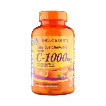 

HB Chewable Vitamin C with Rose hips 90 tablets 1000mg