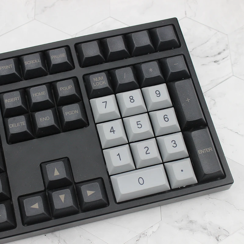 DSA светильник серый черный клавишный колпачок PBT топ лазерная гравировка