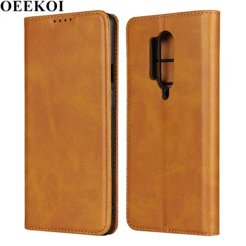 

OEEKOI Calf Stripe Magnetic Snap Wallet Leather Case for OnePlus 8 Pro 8