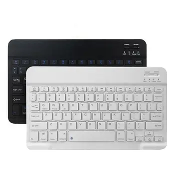 

Mini Slim Wireless Bluetooth Keyboard For ipad Phone Tablet Rubber keycaps Rechargeable keyboard For Phone Universal Android ios