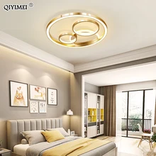 Новые поступления, золотой современный светодиодный светильник, люстры для гостиной, спальни, для помещений, люстра, блеск, осветительный прибор, светодиодный светильник, AC110-265V