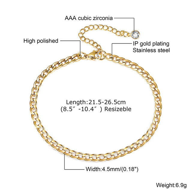 Anklet, Stainless Steel Rope Ankle, Anklets Bracelets for Men Women, Adjustable Twisted Rope Bracelet Gift