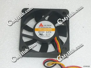 

For Y.S.TECH FD125015EB DC12V 0.27A 5015 5CM 50mm 50x50x15mm 3Pin 3Wire Cooling Fan