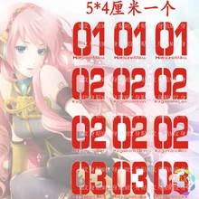 VOCALOID 01 Хацунэ Мику 02 кагамин Рин Лен 03 мегурин лука водонепроницаемый Временная переводная татуировка наклейка боди арт Косплей Опора