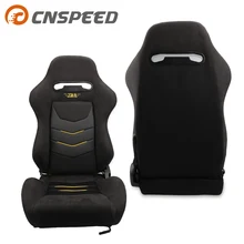 OEM SPE регулируемое сиденье ковша и невесты ткань Спорт гоночный автомобиль сиденье+ монтажный слайдер YC101454-BK