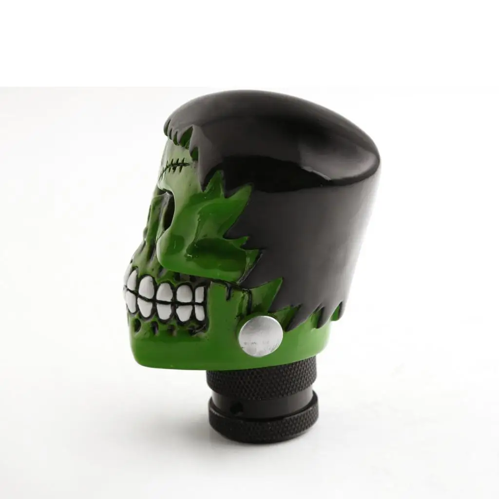 Universal Car Manual Gear Shifter Lever Stick Knob Skull Head Style Green | Автомобили и мотоциклы