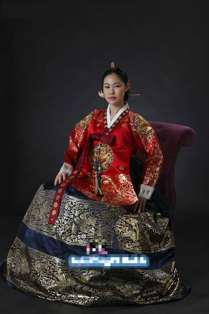 Платье ханбок Традиционный корейский Костюм Церемония DANGUI Корейский королевский костюм