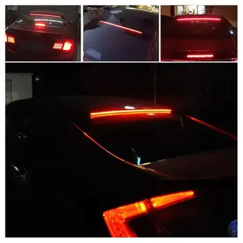 

Car Led High Position Brake Light Warning Light Strip Driving With Streamer Steering Brake Light Multiple Functions