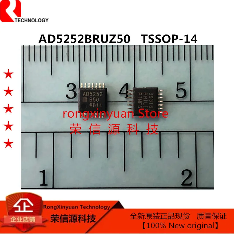 AD5252BRUZ50-TSSOP14-AD5252-Dual-256-Position-I2C-Nonvolatile-Memory ...