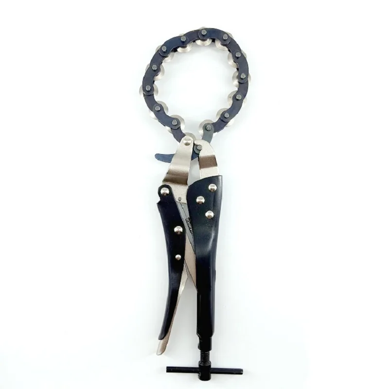 Heavy Duty Chain Pipe Cutter Locking Pliers Car Exhaust Pipe Wrench Tool Max Cut 80mm Diameter Pipe