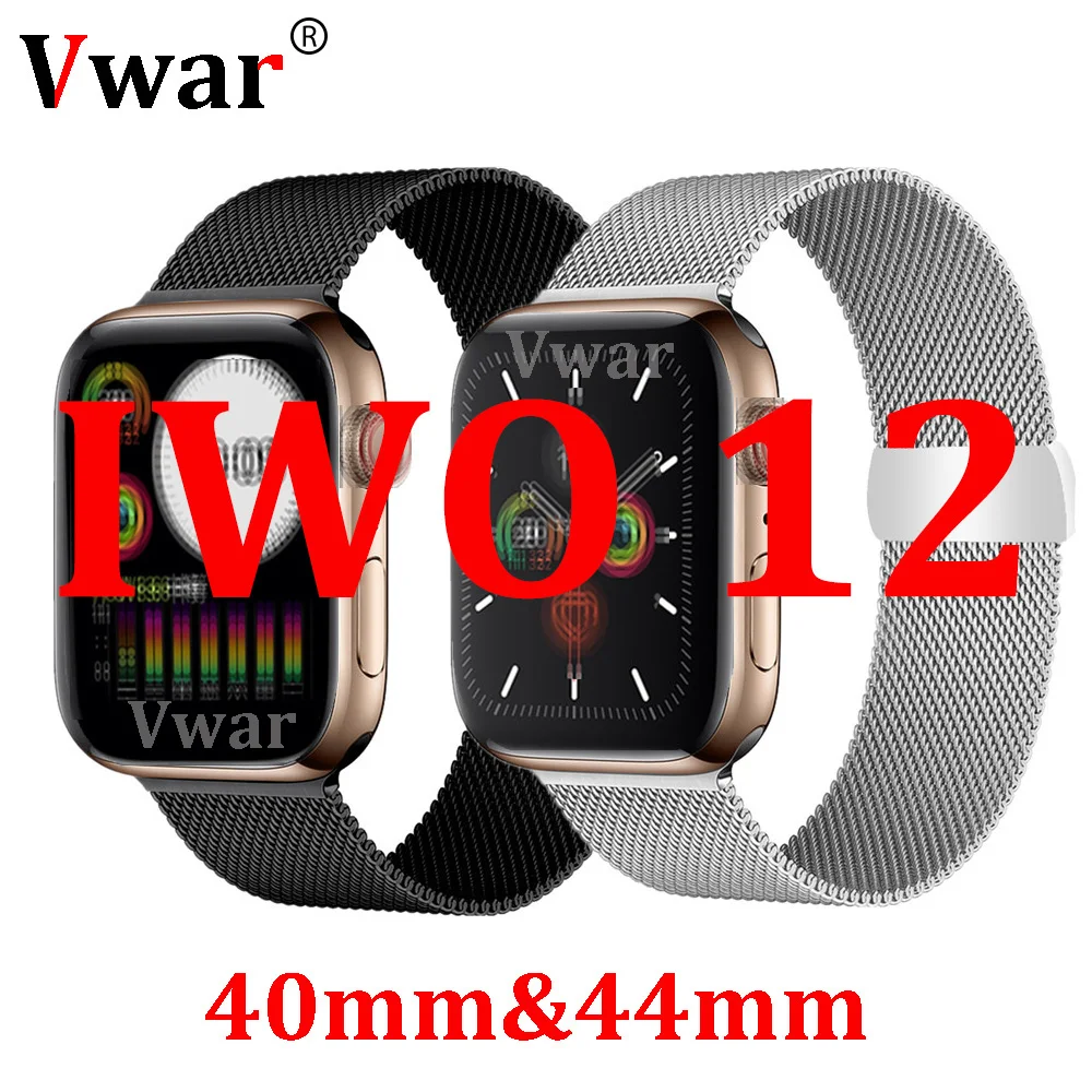 Vwar IWO 12 часы серии 5 1:1 Смарт часы 40 мм 44 мм Bluetooth часы iwo12 для apple iPhone IOS Android управление Siri PK IWO 11 8